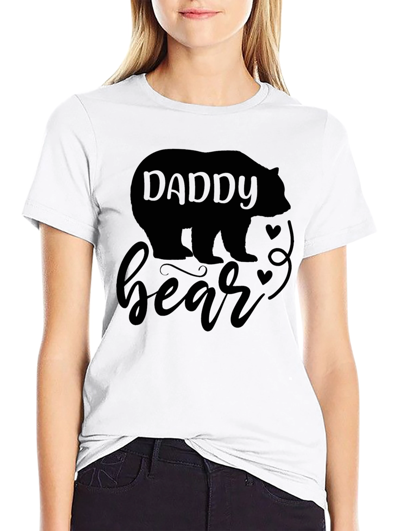 Daddy Bear Black T-Shirt - Fathers Day Gift Idea