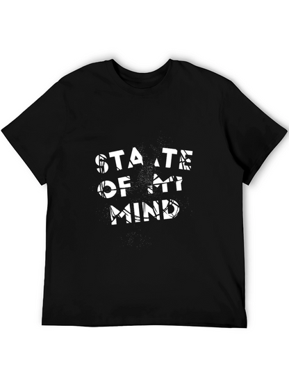 State of Mind Graphic Print Black T-Shirt