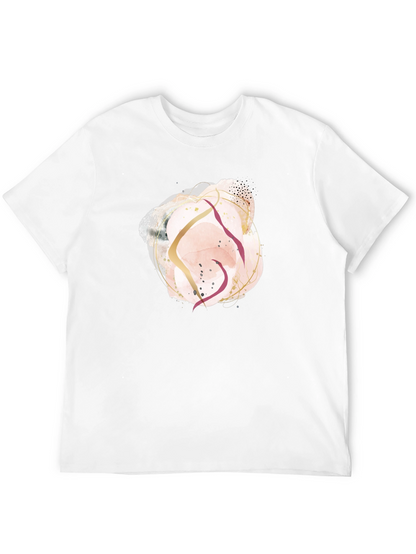 Abstract Art Graphic Tee - Black