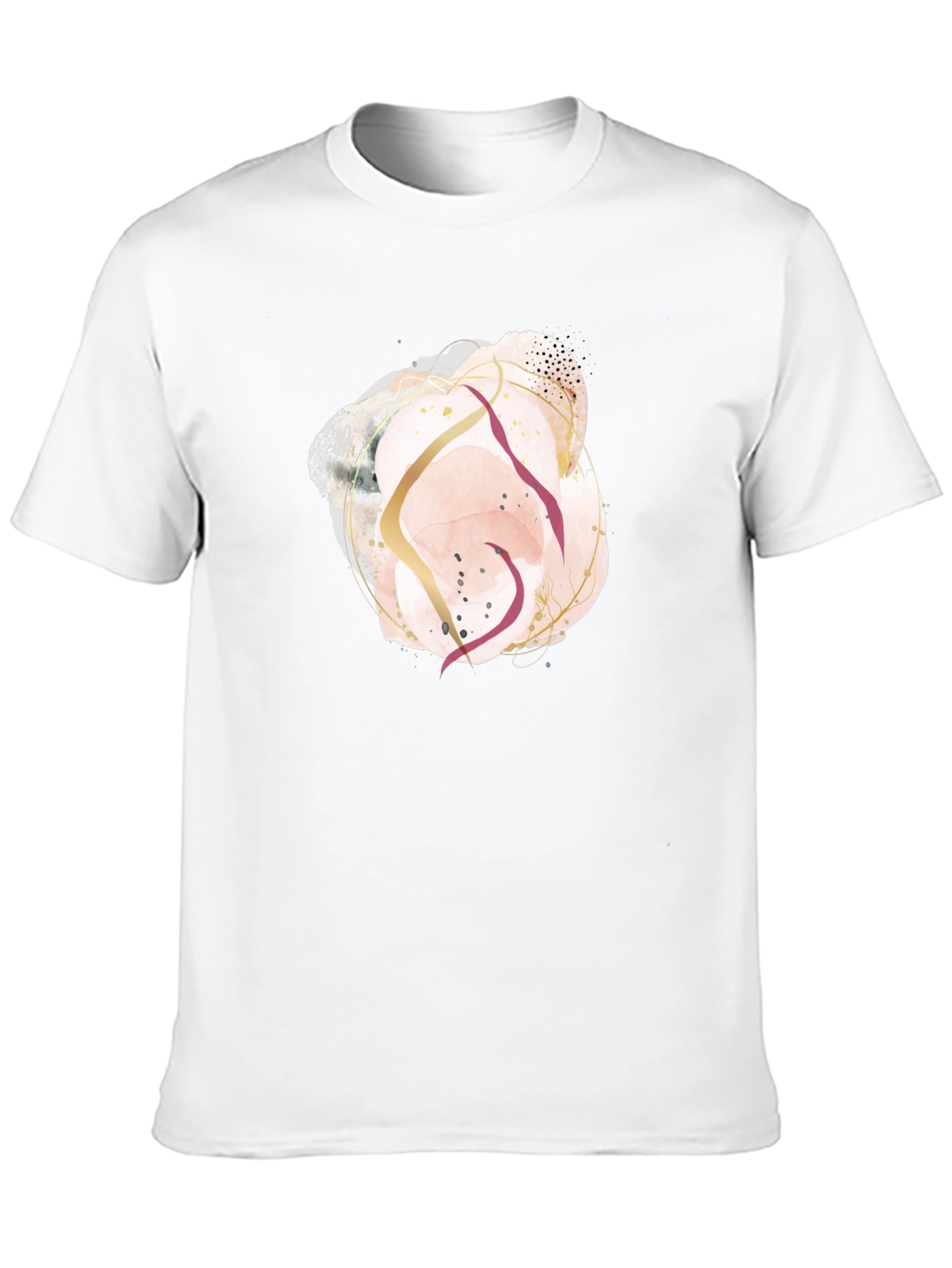 Abstract Art Graphic Tee - Black