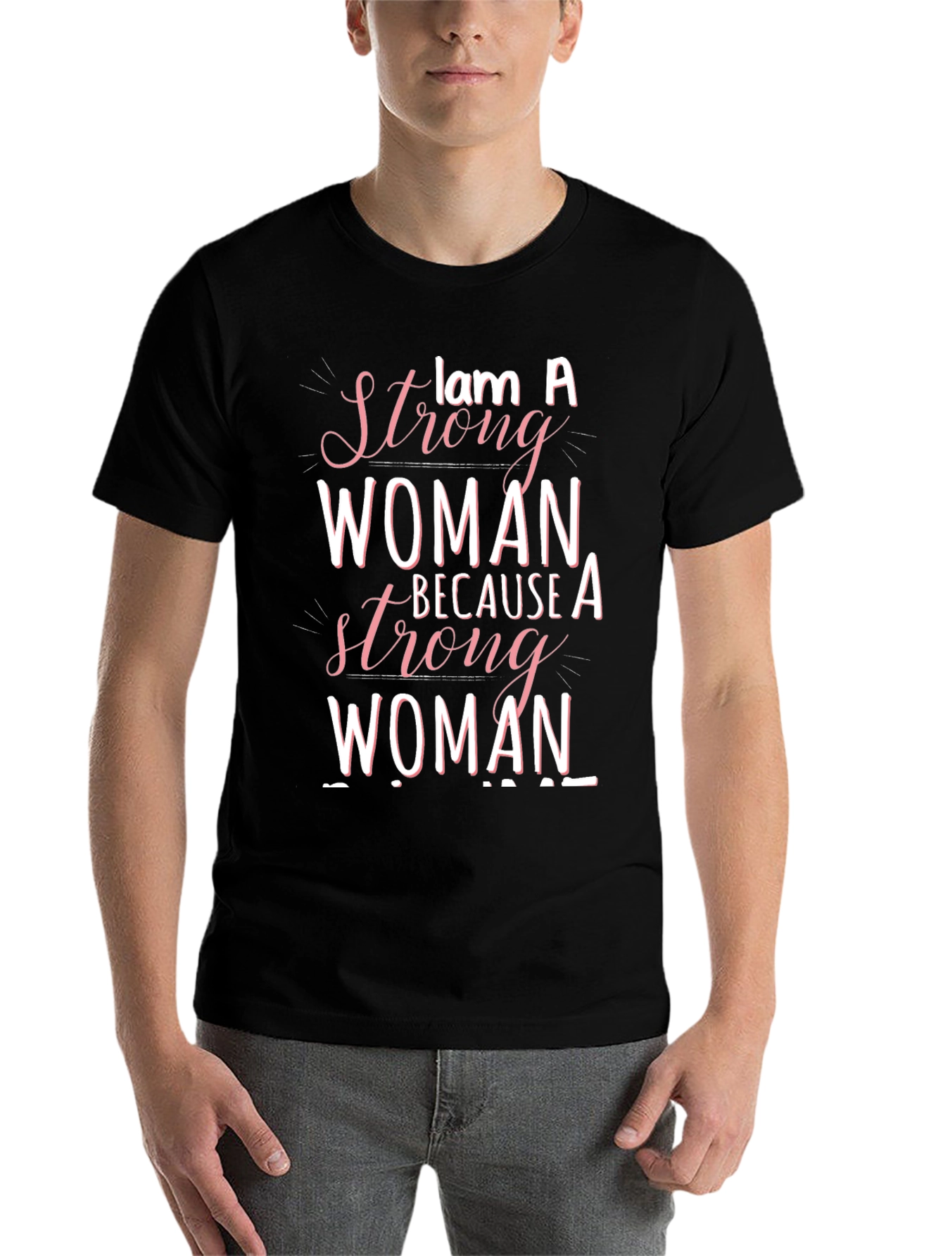 Strong Woman Graphic Tee - Empowering Design