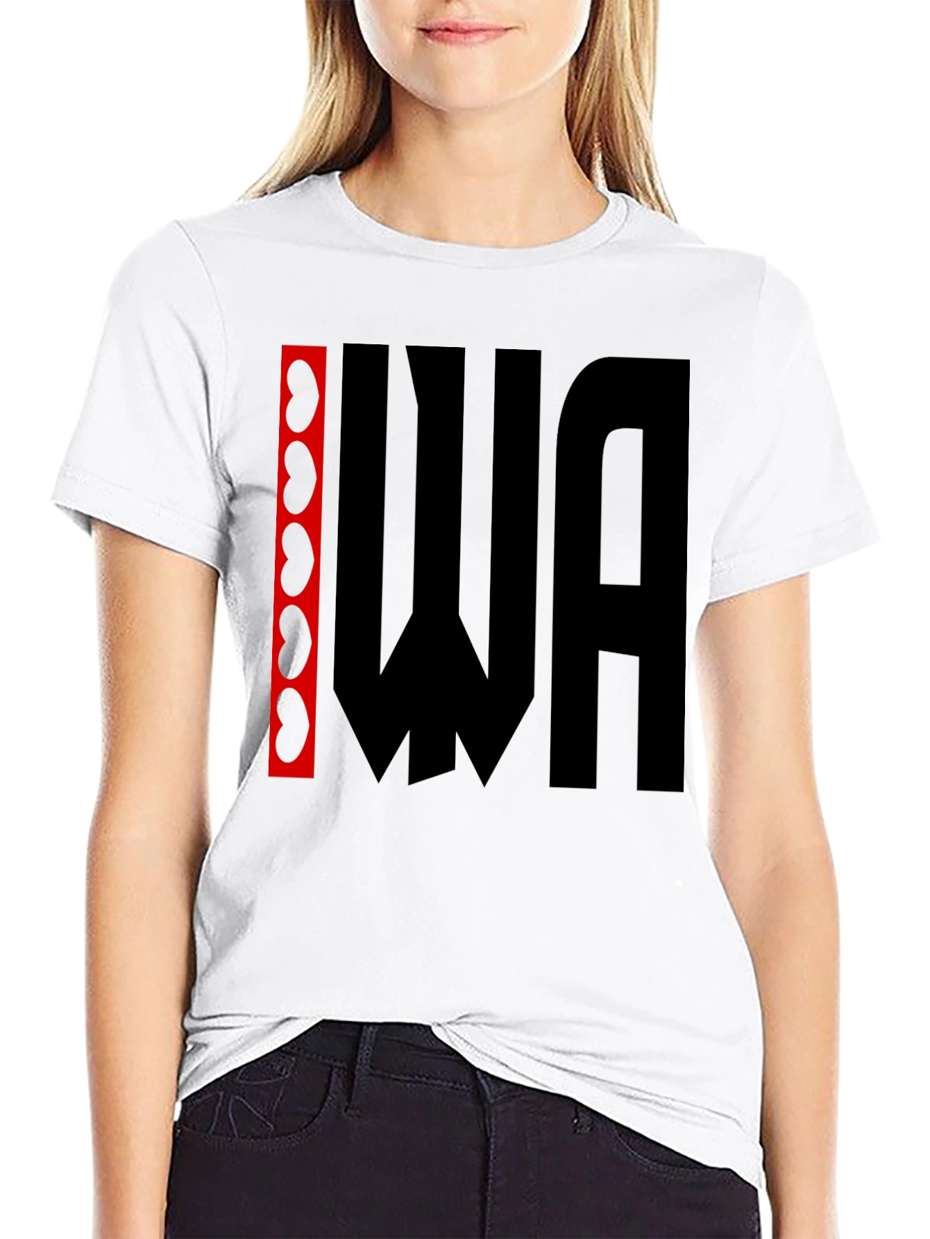Kidney WA Graphic Tee - Black Cotton T-Shirt