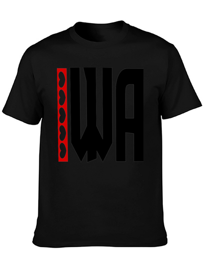 Kidney WA Graphic Tee - Black Cotton T-Shirt