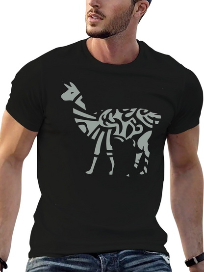 Tribal Llama Graphic Tee - Unique Mens T-Shirt