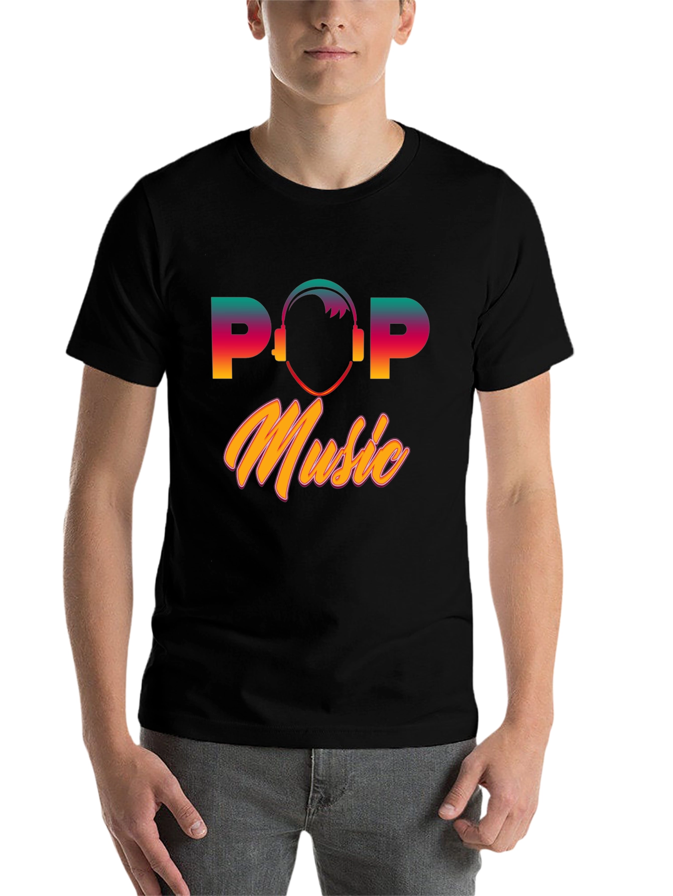 Pop Music Graphic T-Shirt - Retro Style Tee