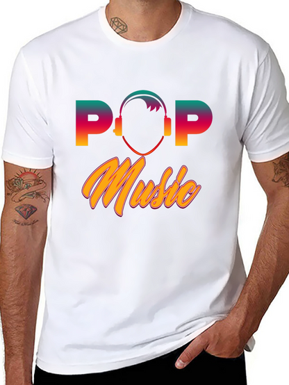 Pop Music Graphic T-Shirt - Retro Style Tee