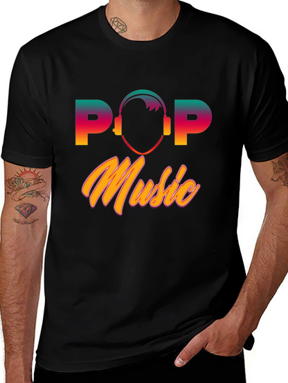 Pop Music Graphic T-Shirt - Retro Style Tee