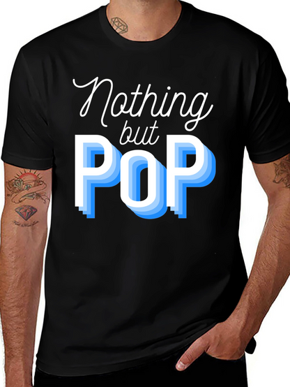 Nothing But Pop Mens Black T-Shirt