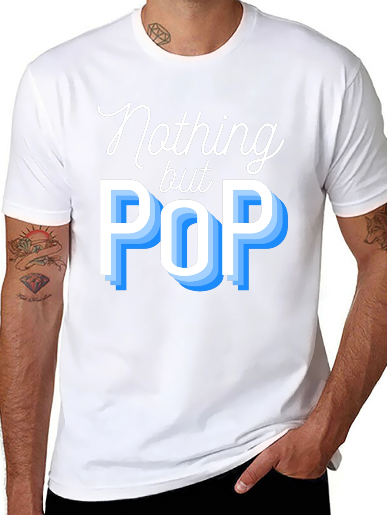 Nothing But Pop Mens Black T-Shirt