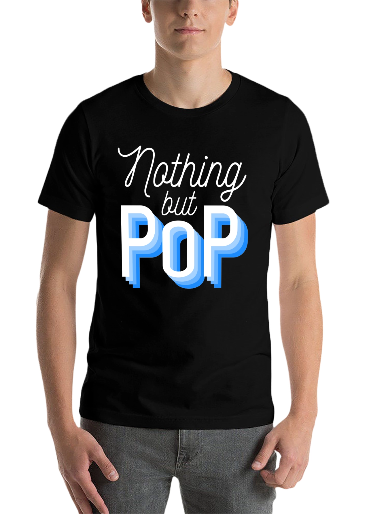 Nothing But Pop Mens Black T-Shirt