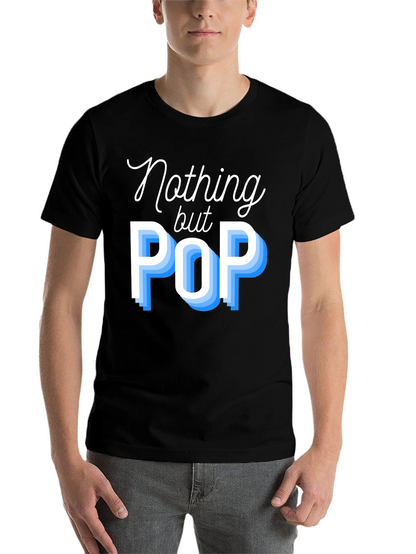 Nothing But Pop Mens Black T-Shirt
