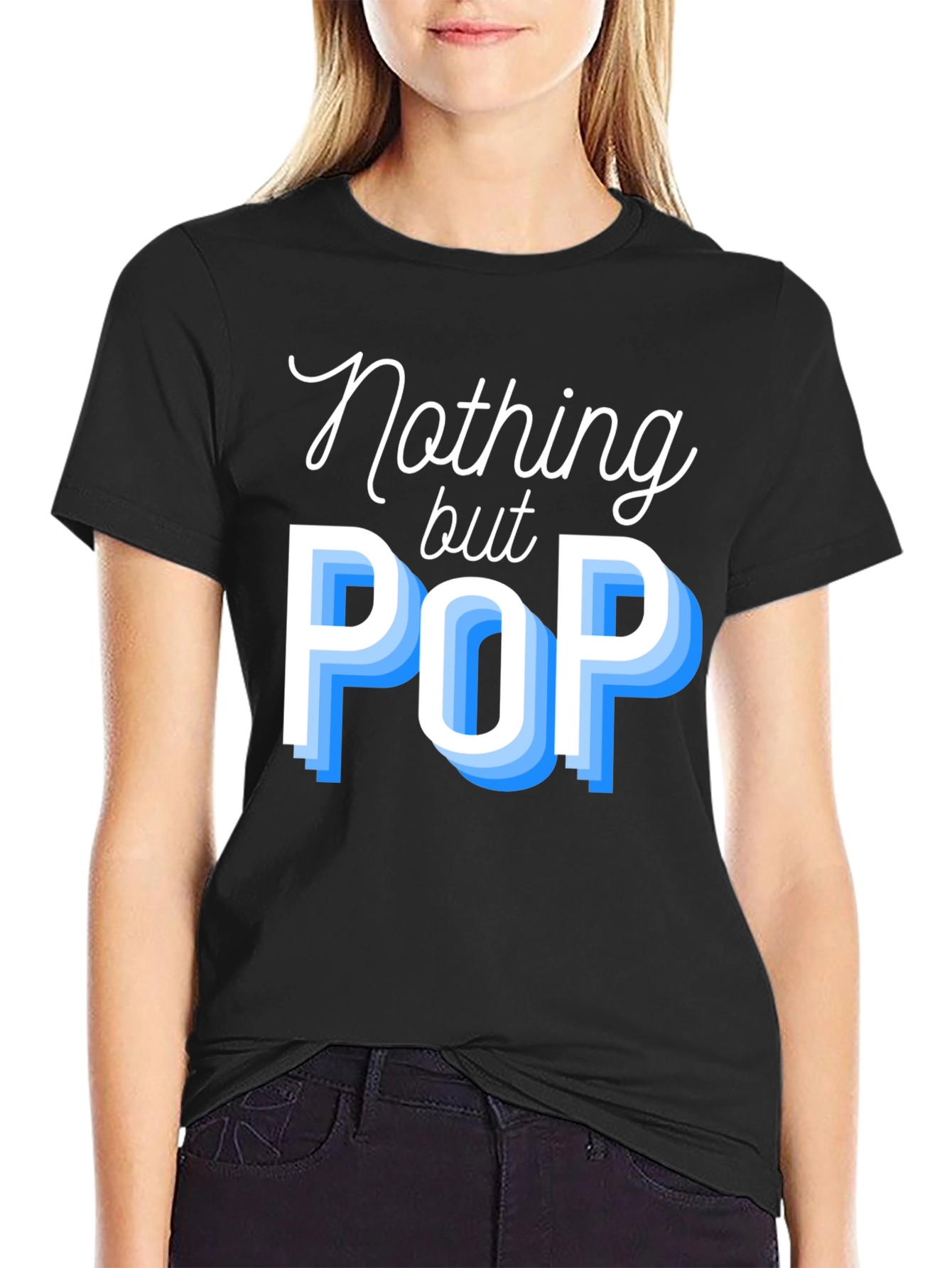 Nothing But Pop Mens Black T-Shirt