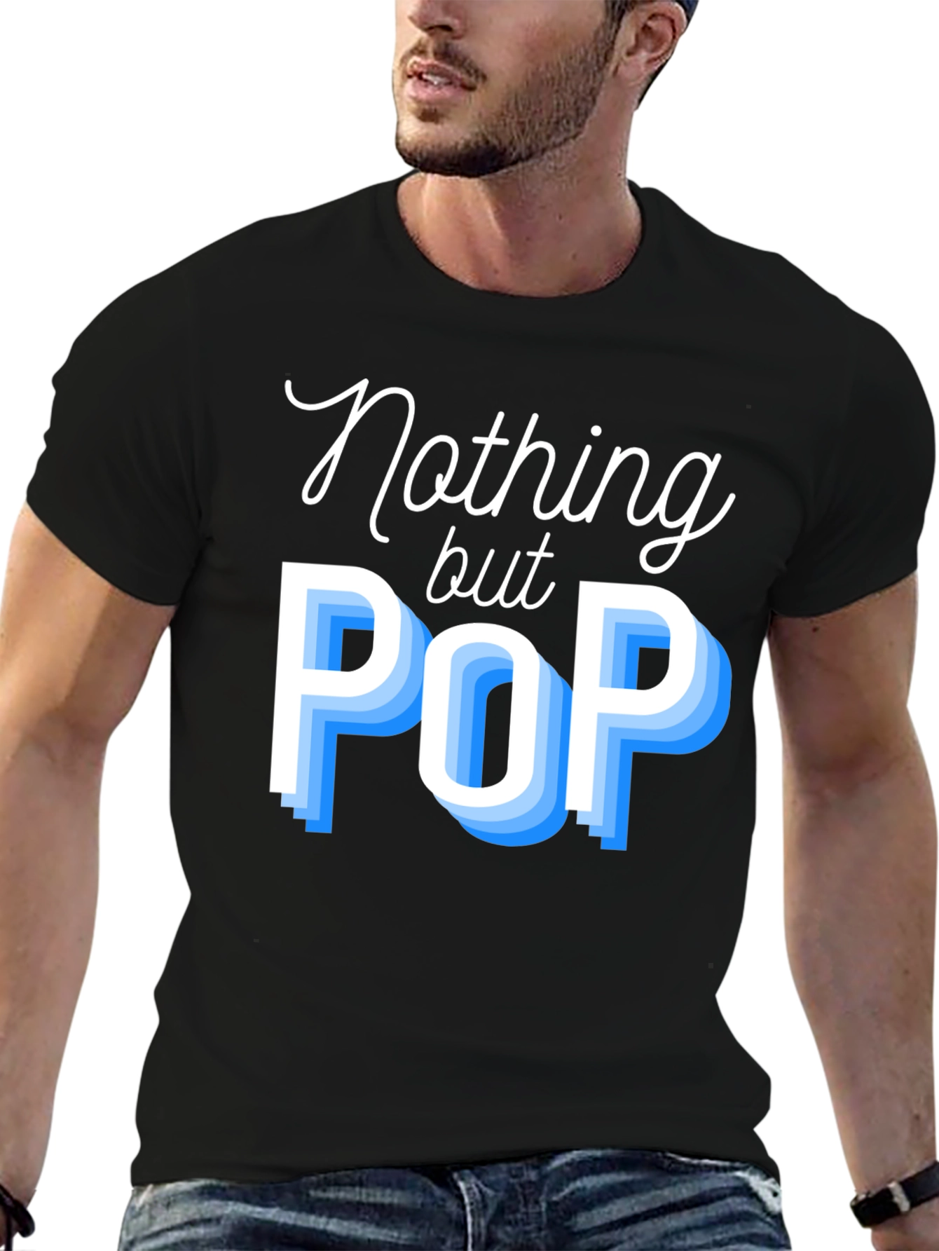 Nothing But Pop Mens Black T-Shirt