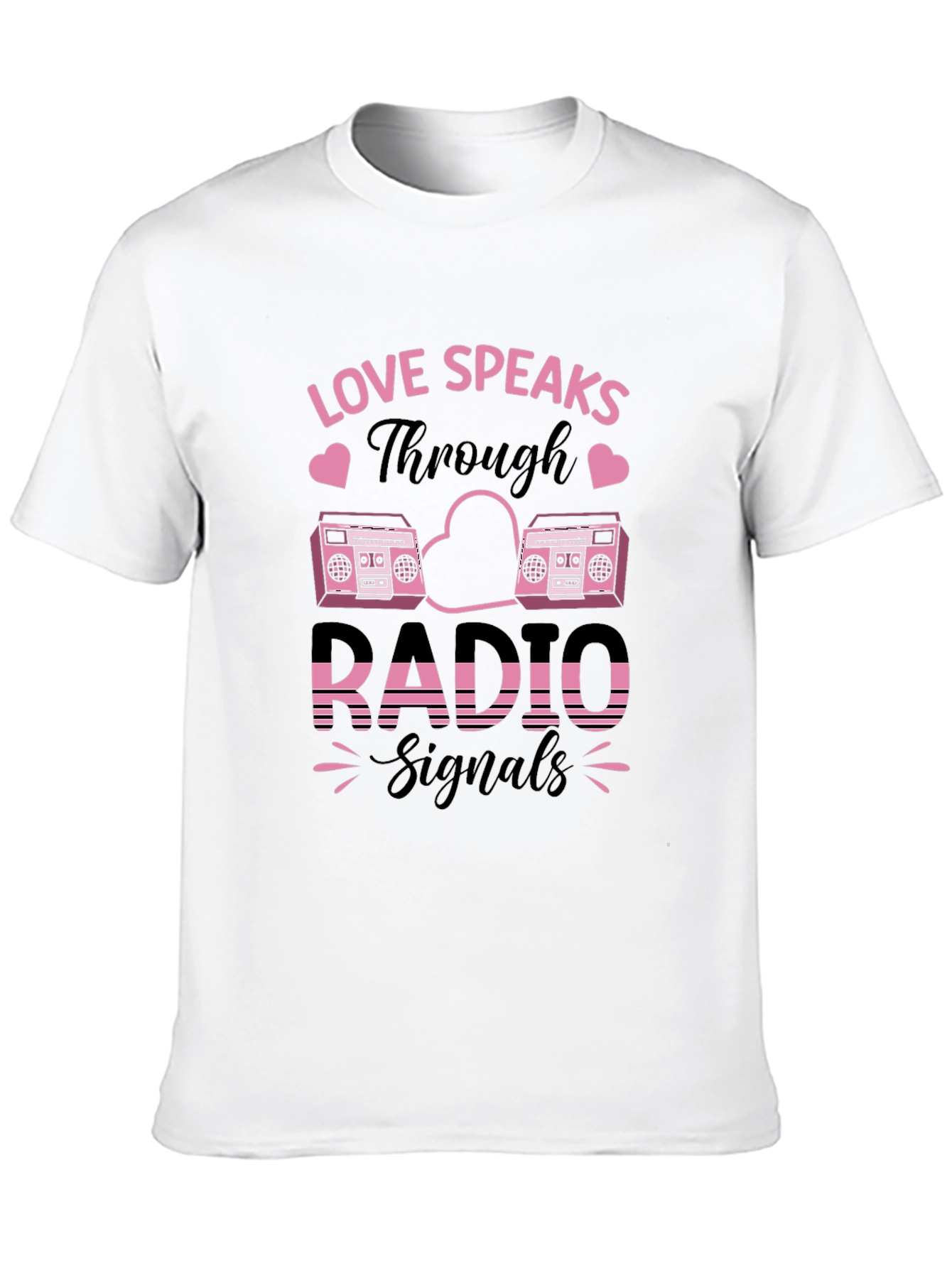 Love Speaks Through Radio Signals Graphic Tee