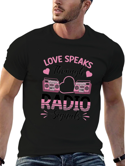 Love Speaks Through Radio Signals Graphic Tee