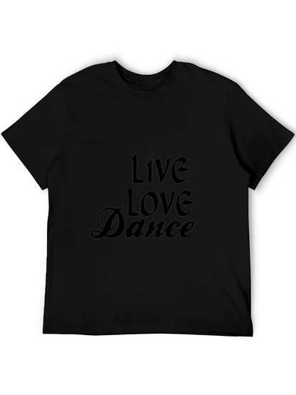 Live Love Dance Graphic Tee - Black
