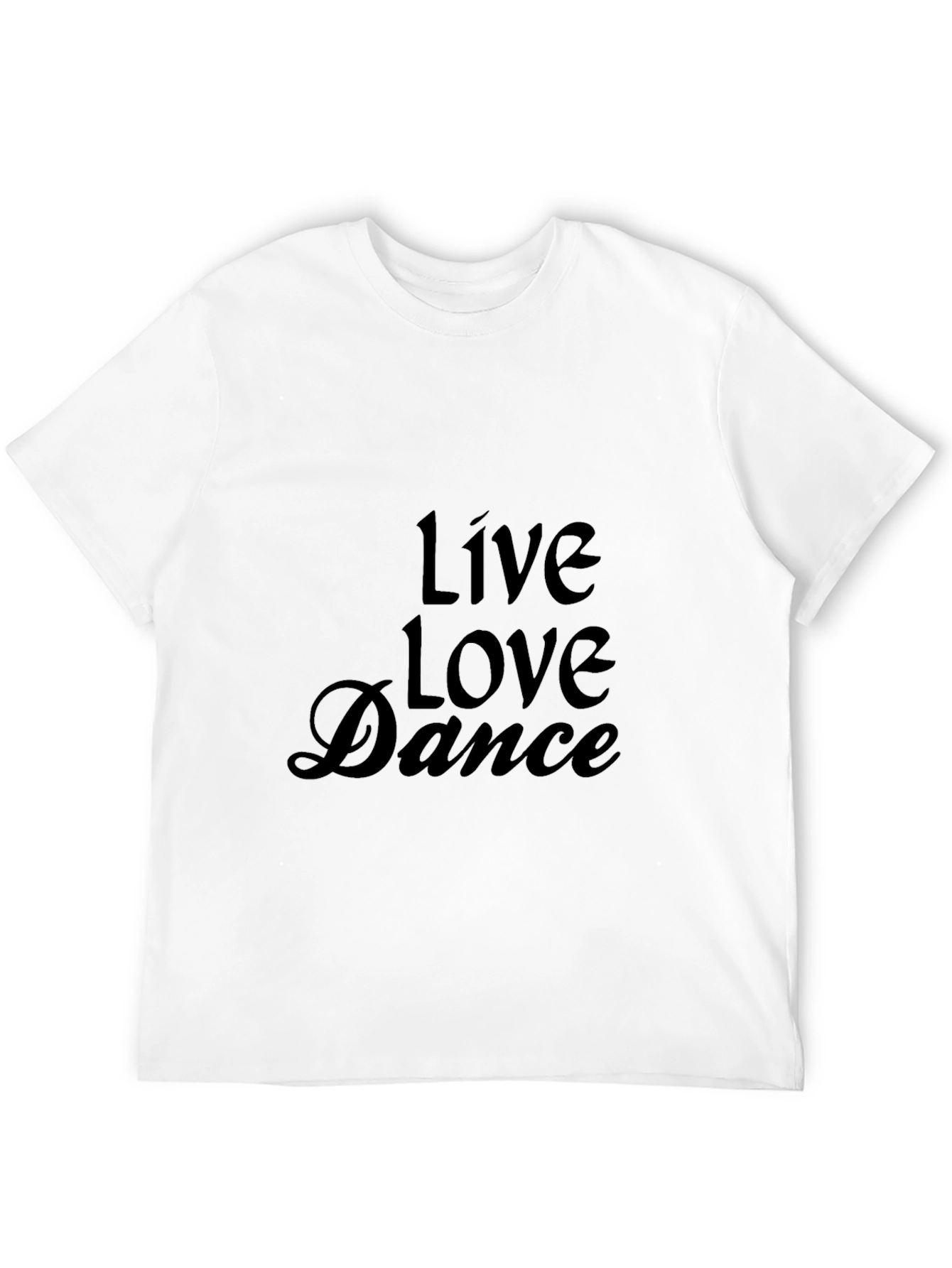 Live Love Dance Graphic Tee - Black