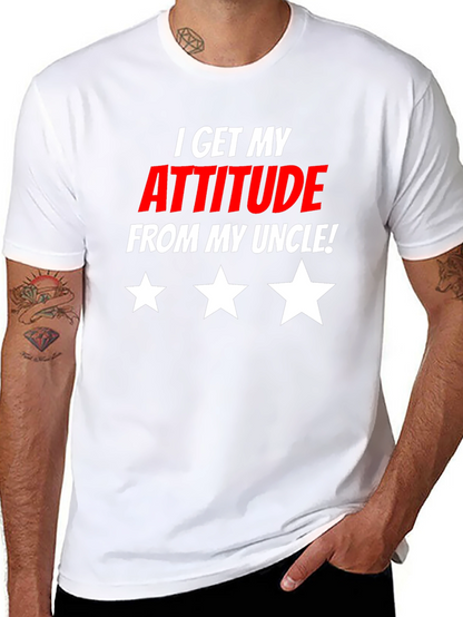 Attitude From Uncle Graphic T-Shirt