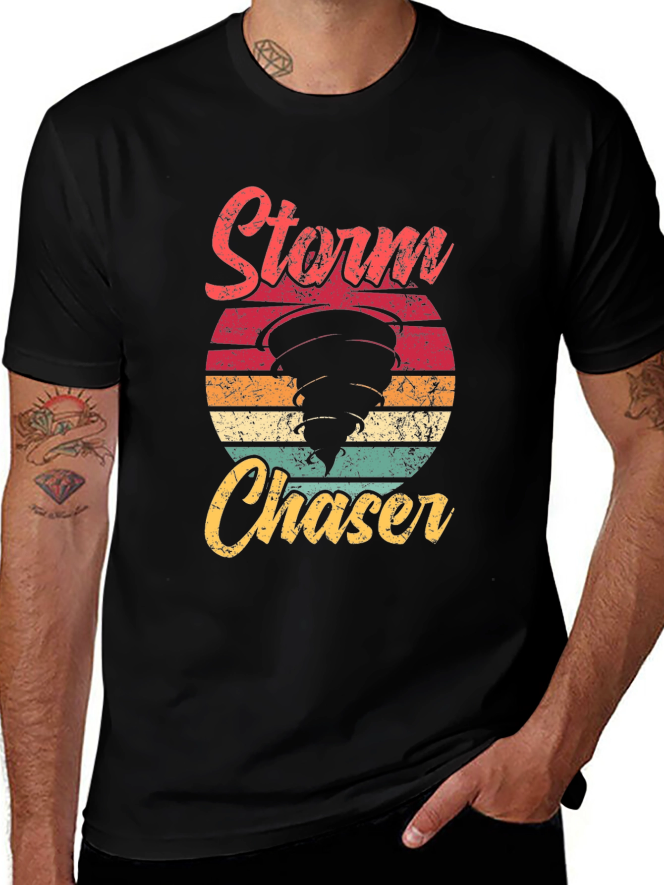 Storm Chaser Graphic Tee - Retro Design