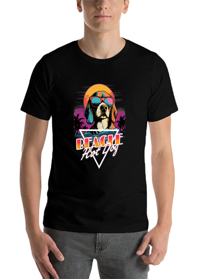 Retro Beagle Hot Dog T-Shirt