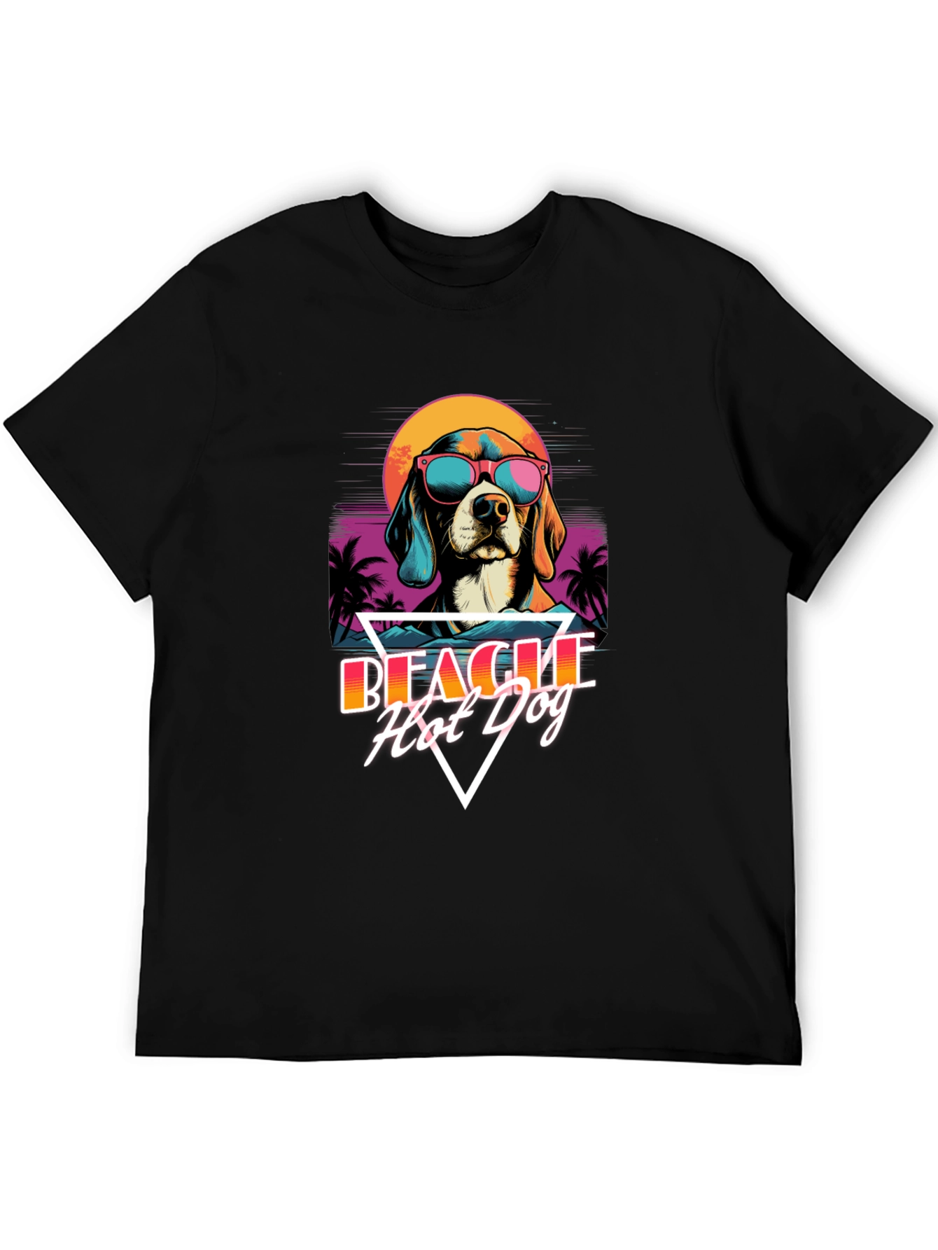 Retro Beagle Hot Dog T-Shirt