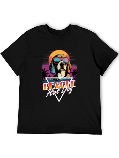 Retro Beagle Hot Dog T-Shirt
