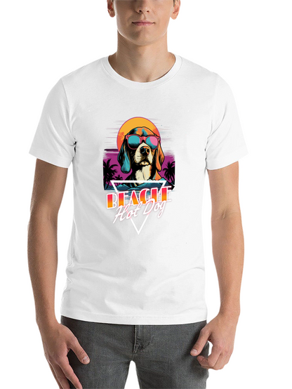 Retro Beagle Hot Dog T-Shirt