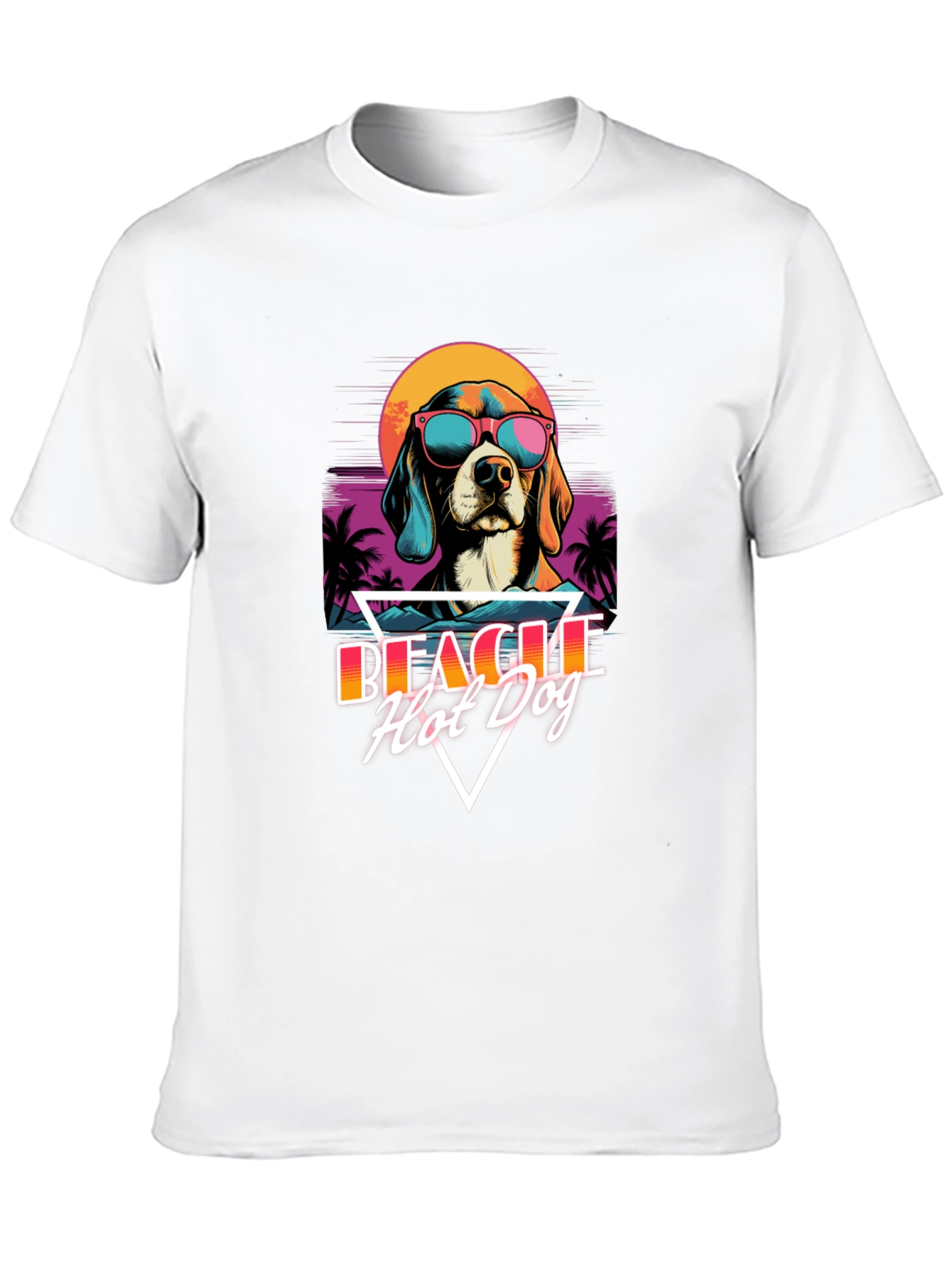 Retro Beagle Hot Dog T-Shirt