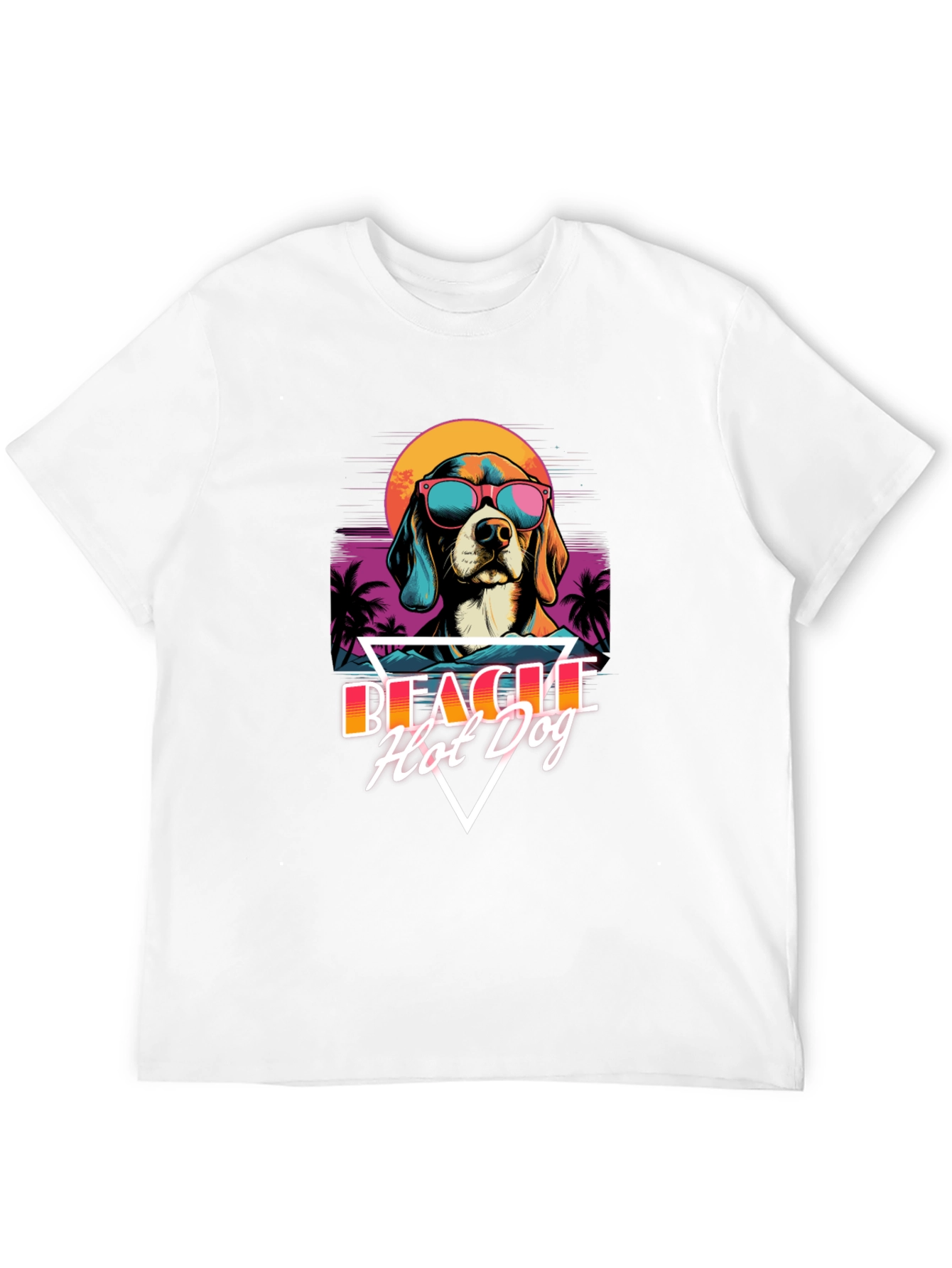 Retro Beagle Hot Dog T-Shirt