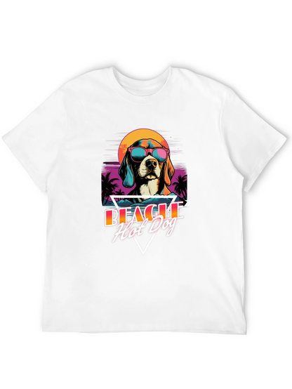 Retro Beagle Hot Dog T-Shirt