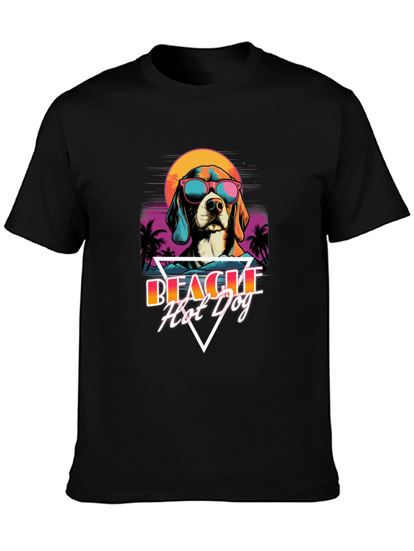 Retro Beagle Hot Dog T-Shirt