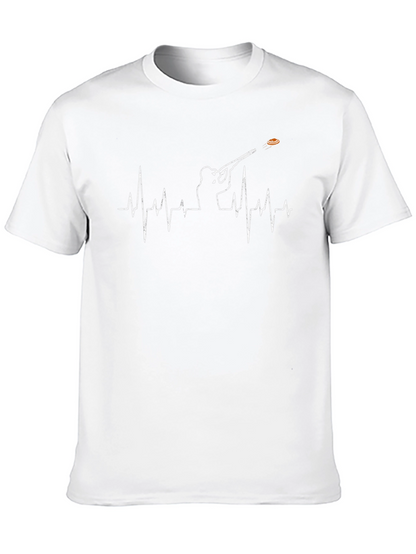 Clay Pigeon Shooting Heartbeat T-Shirt