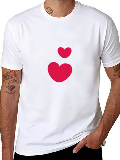 Heart Graphic Black T-Shirt - Casual Stylish Tee