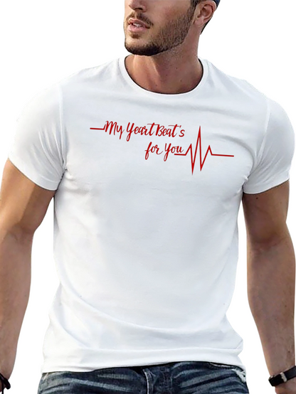 Heartbeat For You Graphic Tee - Black