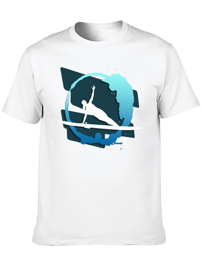 Surfer Silhouette Tee - Coastal Vibe