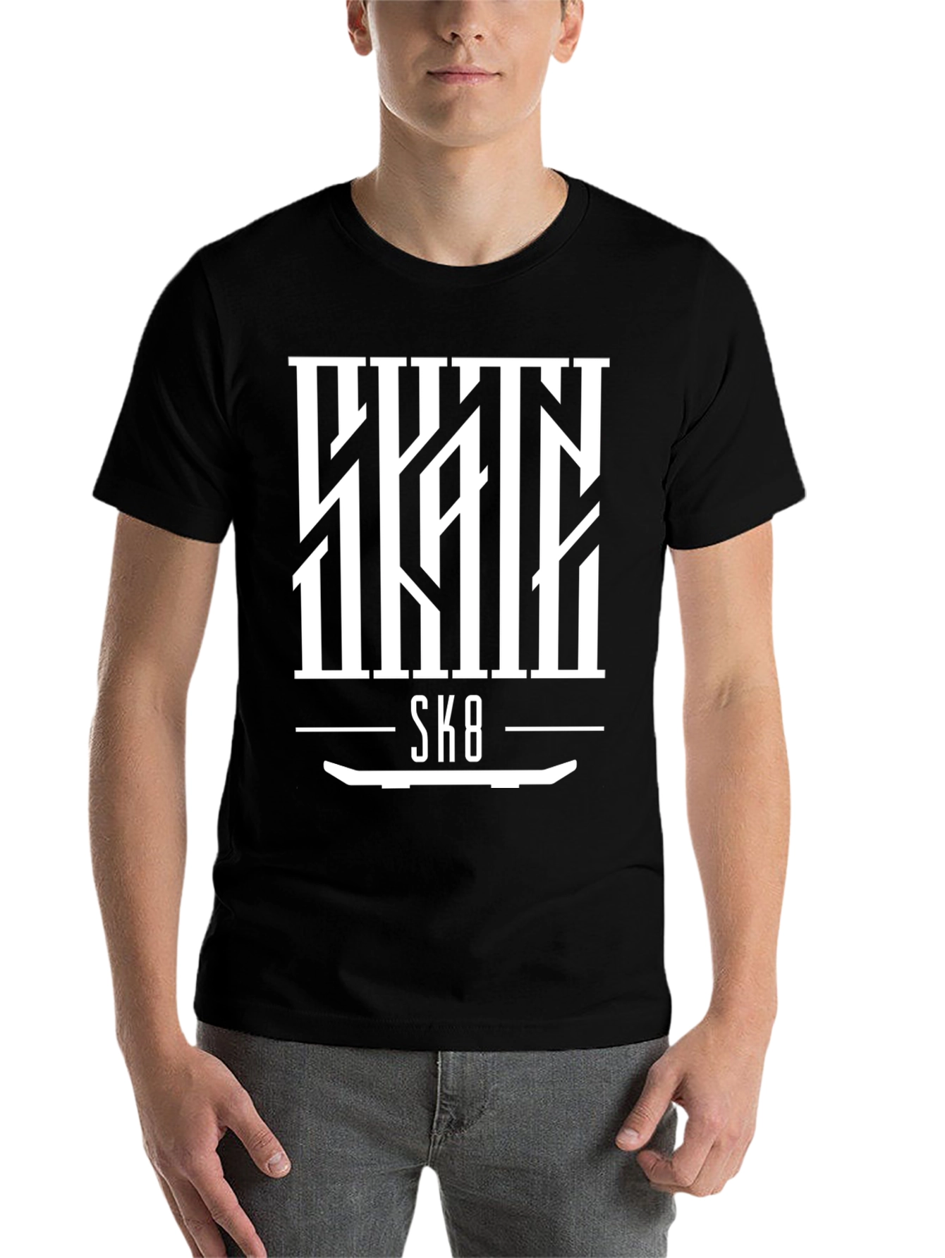 Skate SK8 Graphic Tee - Cool Skateboard Design