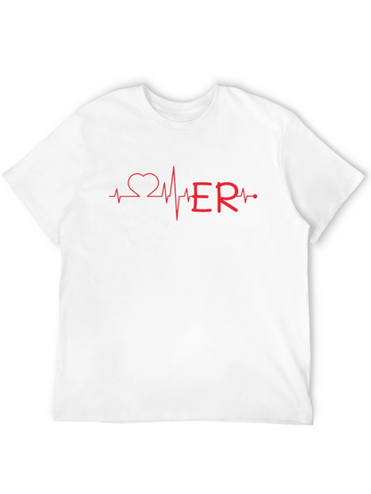 ER Heartbeat Graphic Tee - Emergency Room T-Shirt