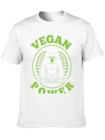Vegan Power Gorilla Graphic T-Shirt