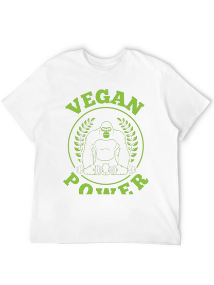 Vegan Power Gorilla Graphic T-Shirt