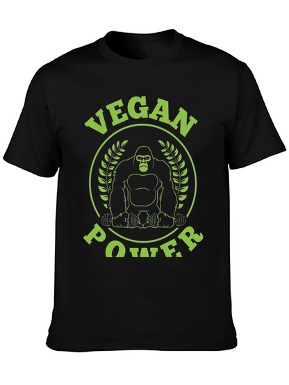 Vegan Power Gorilla Graphic T-Shirt
