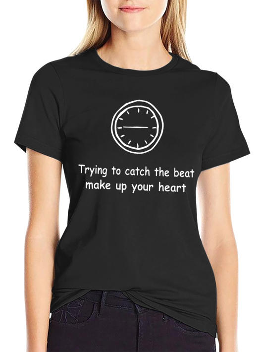 Catch the Beat Graphic T-Shirt - Unisex Black Tee