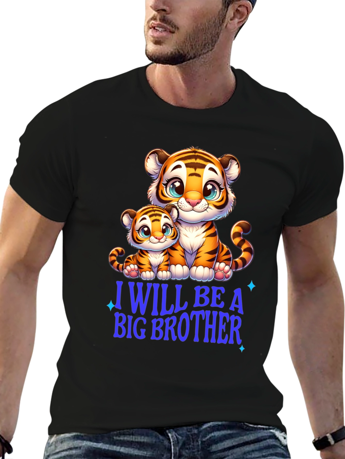 I Will Be A Big Brother Tiger Tee