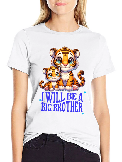 I Will Be A Big Brother Tiger Tee