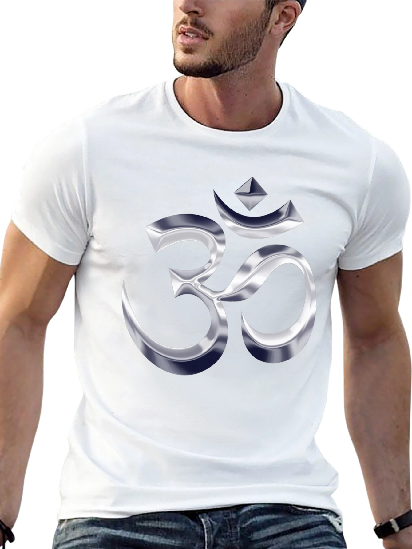 Om Symbol Graphic Black T-Shirt