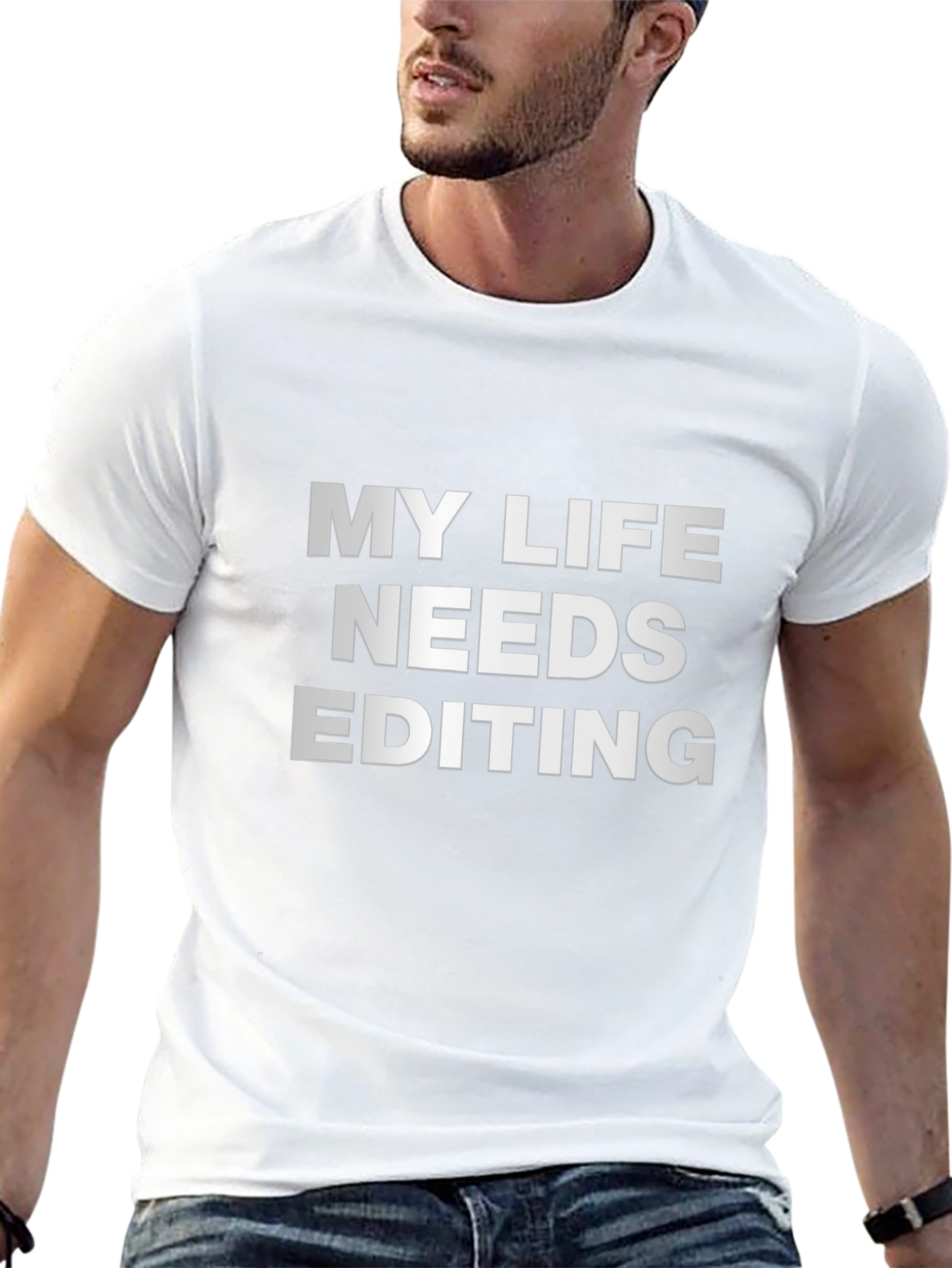 My Life Needs Editing Black T-Shirt