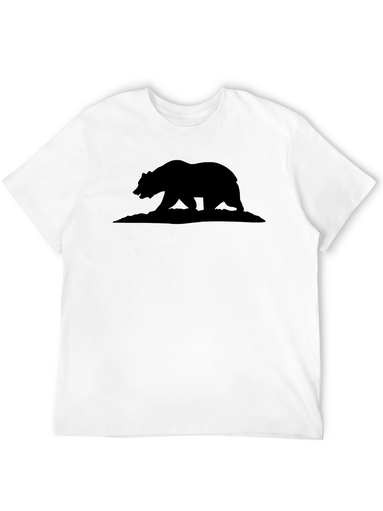 California Bear Silhouette Graphic T-Shirt