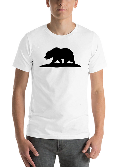 California Bear Silhouette Graphic T-Shirt