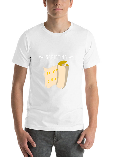 Scripting Scroll Graphic Tee - Black Cotton Comfort