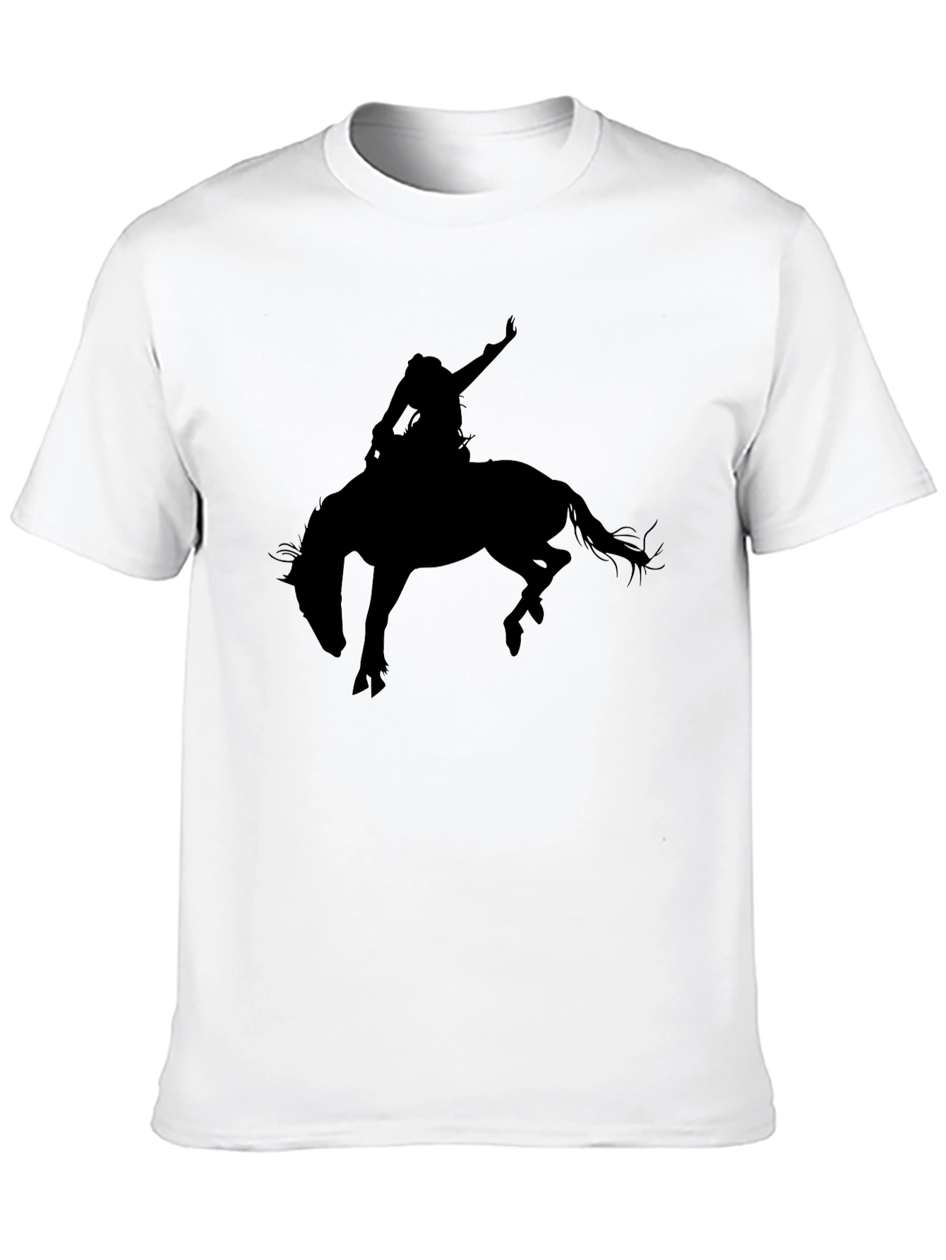Black Rodeo Rider Graphic Tee - Western Style
