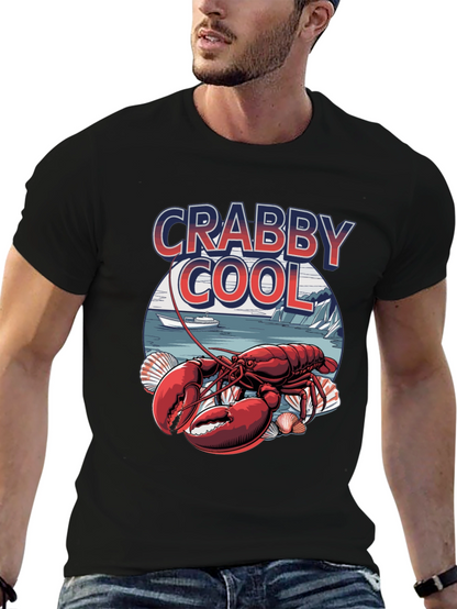 Crabby Cool Lobster Graphic T-Shirt -  Unique Summer Style